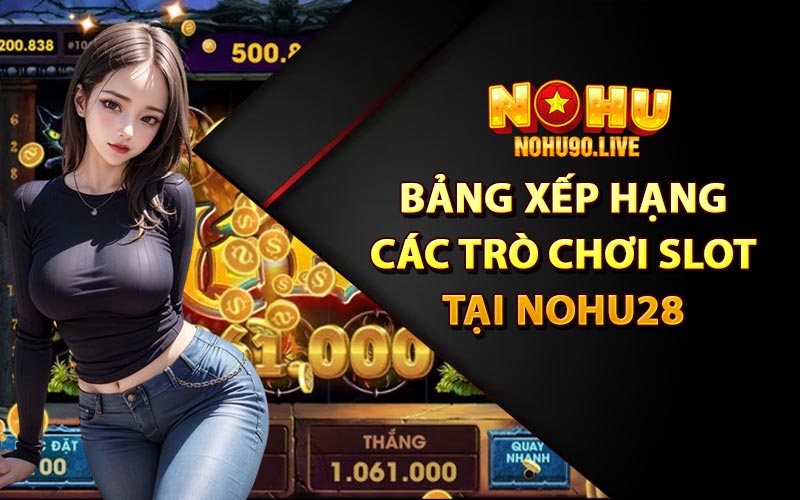 Bảng xếp hạng các trò chơi slot tại Nohu28